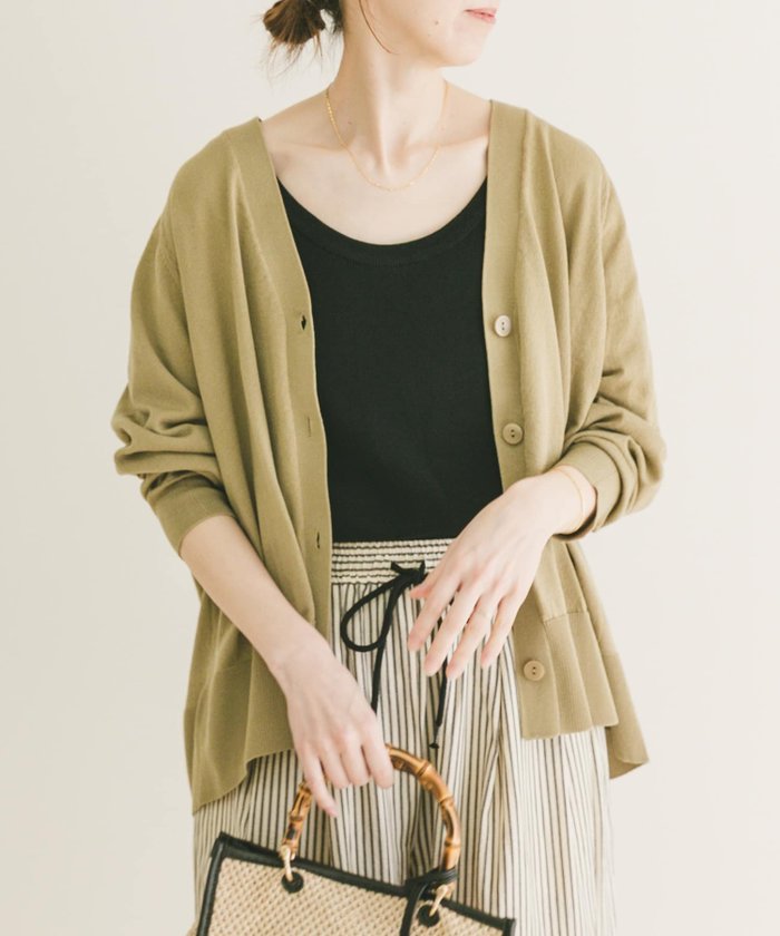 【アイテムズアーバンリサーチ/ITEMS URBAN RESEARCH】の『UVカット/洗濯可』Vネックオーバーカーディガン(楽着シリーズ) インテリア・キッズ・メンズ・レディースファッション・服の通販 founy(ファウニー) https://founy.com/ ファッション Fashion レディースファッション Fashion for Women トップス・カットソー Cut & Sew Tops カーディガン・羽織り Layered Style Cardigans Vネックトップス V-Neck Tops / V-Cut Neckline Shirts 2026年 2026 2026春夏・S/S Spring/Summer 2026 SS26 インナー Innerwear カーディガン Cardigan, Knitwear バランス Balance, Style Balance 夏 Summer S/S・春夏 SS, Spring/Summer, Warm Season |ID: prp329100004980101 ipo3291000000037365942