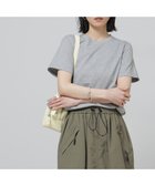 【ナノ ユニバース/nano universe】のAnti Soaked 汗染み防止クルーネックTシャツ 大人の最旬トレンドファッション＆コーディネート founy(ファウニー) ファッション Fashion レディースファッション Fashion for Women トップス・カットソー Cut & Sew Tops シャツ・ブラウス・オフィスカジュアル Elegant Blouses & Button-Ups ロングTシャツ・Tシャツ Longline T-Shirts & Tees 今季 This Season, Current Season 吸水 Absorbent, Quick-Dry スリット Slit, Slit Detail 定番 Standard, Basic Item 人気 Popular, Best Seller フロント Front, Front Design ベーシック Basic, Essential 再入荷 Restock / Back in Stock エレガント 上品 Elegant 2026年 2026 2026春夏・S/S Spring/Summer 2026 SS26 thumbnail トップグレー4|ID: prp329100004980107 ipo3291000000037316611