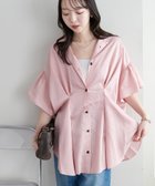【ディスコート/Discoat】の【WEB限定】タックデザインオーバー半袖シャツ 大人の最旬トレンドファッション＆コーディネート founy(ファウニー) ファッション Fashion レディースファッション Fashion for Women トップス・カットソー Cut & Sew Tops シャツ・ブラウス・オフィスカジュアル Elegant Blouses & Button-Ups おすすめ Recommended / Our Picks キャミワンピース Cami Dress, Slip Dress シンプル Simple, Minimal スラックス Slacks, Dress Pants スリーブ Sleeve, Long Sleeve / Short Sleeve タンク Tank Top, Sleeveless Top デニム Denim, Jeans Material フェミニン Feminine, Girly フロント Front, Front Design 半袖 Short Sleeve, Half Sleeve 羽織 Haori, Light Jacket thumbnail ピンク|ID: prp329100004980109 ipo3291000000037316681