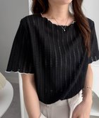 【ラナン/Ranan】のRanan/透かし柄メロー配色Tシャツ 大人の最旬トレンドファッション＆コーディネート founy(ファウニー) ファッション Fashion レディースファッション Fashion for Women トップス・カットソー Cut & Sew Tops シャツ・ブラウス・オフィスカジュアル Elegant Blouses & Button-Ups ロングTシャツ・Tシャツ Longline T-Shirts & Tees 春 Spring カットソー Cut and Sewn Top 透かし Cut-Out, Lacework ティアードスカート Tiered Skirt, Flounced Skirt トレンド Trend, Trending Now バランス Balance, Style Balance バルーン Balloon, Balloon Silhouette ベーシック Basic, Essential ポケット Pocket, Pocket Detail 半袖 Short Sleeve, Half Sleeve ワンポイント One Point, Statement Accent S/S・春夏 SS, Spring/Summer, Warm Season 夏 Summer thumbnail BL|ID: prp329100004980113 ipo3291000000037316745