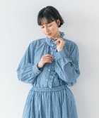 【スタディオ クリップ/studio CLIP】の《natural by clip》リネン混チェックフリルブラウス 大人の最旬トレンドファッション＆コーディネート founy(ファウニー) ファッション Fashion レディースファッション Fashion for Women トップス・カットソー Cut & Sew Tops シャツ・ブラウス・オフィスカジュアル Elegant Blouses & Button-Ups おすすめ Recommended / Our Picks カーディガン Cardigan, Knitwear スラックス Slacks, Dress Pants セットアップ Set-Up, Coordinated Outfit チェック Check, Plaid, Tartan デニム Denim, Jeans Material バランス Balance, Style Balance フリル Frill, Ruffle リネン Linen, Linen Fabric エレガント 上品 Elegant 春 Spring thumbnail ブルー80|ID: prp329100004980139 ipo3291000000037317004