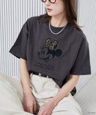【フリークスストア/FREAK'S STORE】のMinnie Mouse/ミニーマウス/ レオパード柄 ドッキング Tシャツ 限定展開 大人の最旬トレンドファッション＆コーディネート founy(ファウニー) ファッション Fashion レディースファッション Fashion for Women トップス・カットソー Cut & Sew Tops シャツ・ブラウス・オフィスカジュアル Elegant Blouses & Button-Ups ロングTシャツ・Tシャツ Longline T-Shirts & Tees 2026年 2026 2026春夏・S/S Spring/Summer 2026 SS26 ドッキング Docking, Mixed Material レオパード Leopard, Animal Print 夏 Summer S/S・春夏 SS, Spring/Summer, Warm Season thumbnail チャコールグレー|ID: prp329100004980141 ipo3291000000037317011