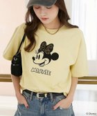 【フリークスストア/FREAK'S STORE】のMinnie Mouse/ミニーマウス/ レオパード柄 ドッキング Tシャツ 限定展開 大人の最旬トレンドファッション＆コーディネート founy(ファウニー) ファッション Fashion レディースファッション Fashion for Women トップス・カットソー Cut & Sew Tops シャツ・ブラウス・オフィスカジュアル Elegant Blouses & Button-Ups ロングTシャツ・Tシャツ Longline T-Shirts & Tees 2026年 2026 2026春夏・S/S Spring/Summer 2026 SS26 ドッキング Docking, Mixed Material レオパード Leopard, Animal Print 夏 Summer S/S・春夏 SS, Spring/Summer, Warm Season thumbnail イエロー|ID: prp329100004980141 ipo3291000000037317012