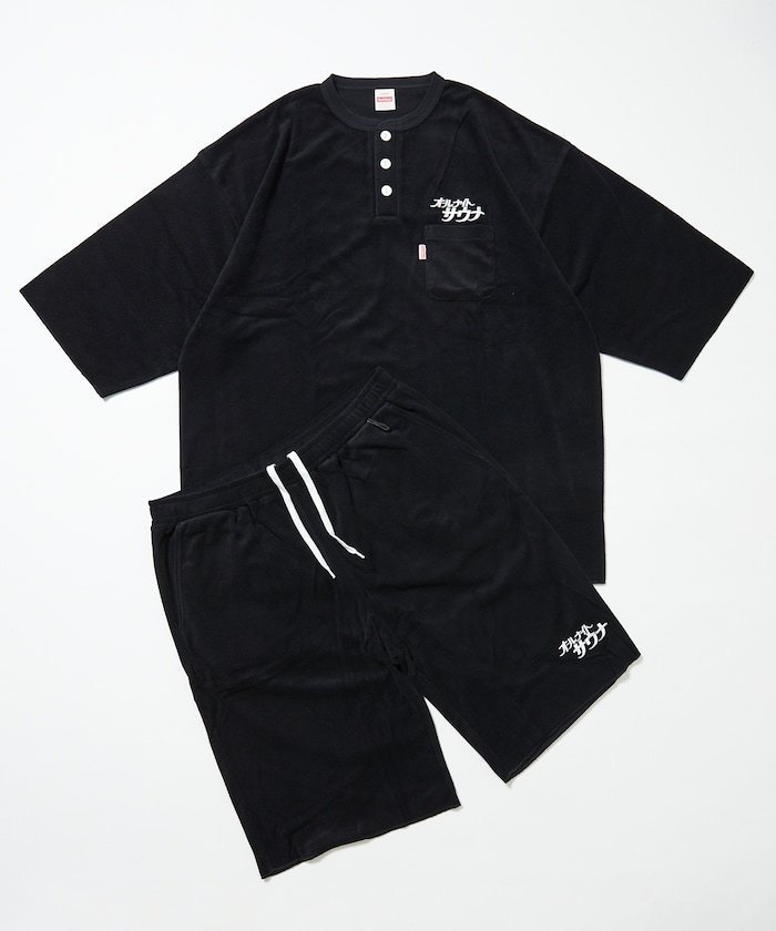 【フリークスストア/FREAK'S STORE】の別注 KANNAIGI by Healthknit/パイル/館内着/ヘルスニット インテリア・キッズ・メンズ・レディースファッション・服の通販 founy(ファウニー) 　ファッション　Fashion　レディースファッション　Fashion for Women　トップス・カットソー　Cut & Sew Tops　ニット　Knit Tops & Sweaters　ストライプ　Stripe, Striped Pattern　セットアップ　Set-Up, Coordinated Outfit　ドローコード　Drawcord, Drawstring Cord　定番　Standard, Basic Item　人気　Popular, Best Seller　プリント　Print, Printed Pattern　ボーダー　Border, Stripe　ポケット　Pocket, Pocket Detail　別注　Limited Edition, Custom Order　S/S・春夏　SS, Spring/Summer, Warm Season　おすすめ　Recommended / Our Picks　お家時間・ステイホーム　Stay Home / At Home　夏　Summer　2026年　2026　2026春夏・S/S　Spring/Summer 2026 SS26　ブラック|ID: prp329100004980145 ipo3291000000037317031