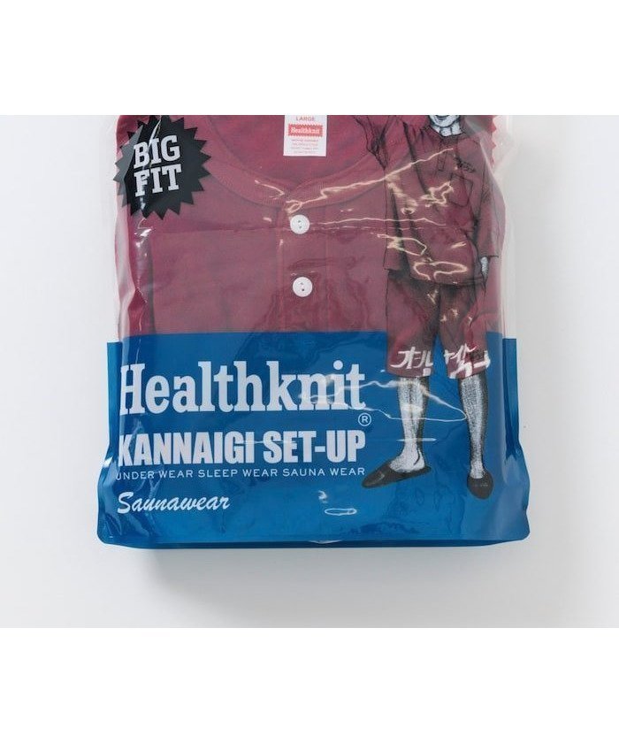 【フリークスストア/FREAK'S STORE】の別注 KANNAIGI by Healthknit/パイル/館内着/ヘルスニット インテリア・キッズ・メンズ・レディースファッション・服の通販 founy(ファウニー) 　ファッション　Fashion　レディースファッション　Fashion for Women　トップス・カットソー　Cut & Sew Tops　ニット　Knit Tops & Sweaters　ストライプ　Stripe, Striped Pattern　セットアップ　Set-Up, Coordinated Outfit　ドローコード　Drawcord, Drawstring Cord　定番　Standard, Basic Item　人気　Popular, Best Seller　プリント　Print, Printed Pattern　ボーダー　Border, Stripe　ポケット　Pocket, Pocket Detail　別注　Limited Edition, Custom Order　S/S・春夏　SS, Spring/Summer, Warm Season　おすすめ　Recommended / Our Picks　お家時間・ステイホーム　Stay Home / At Home　夏　Summer　2026年　2026　2026春夏・S/S　Spring/Summer 2026 SS26　ワインレッド|ID: prp329100004980145 ipo3291000000037317032