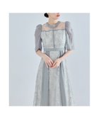 【ビーフラット/bflat】のスイッチングパターンドレス パーティードレス オケージョンドレス 結婚式 二次会 グレー|ID: prp329100004980153 ipo3291000000037317081