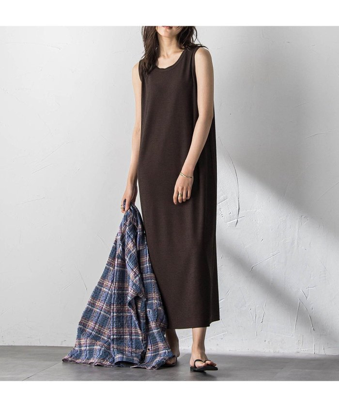 【メイソングレイ/MAYSON GREY】の叶えるカットタンクワンピース インテリア・キッズ・メンズ・レディースファッション・服の通販 founy(ファウニー) https://founy.com/ ファッション Fashion レディースファッション Fashion for Women ワンピース Dresses 春 Spring カーディガン Cardigan, Knitwear ジャケット Jacket, Outerwear タンク Tank Top, Sleeveless Top なめらか Smooth, Silky Texture ノースリーブ Sleeveless, No-Sleeve バランス Balance, Style Balance ブルゾン Blouson, Bomber Jacket ポケット Pocket, Pocket Detail 無地 Plain, Solid Color ロング Long, Long-Length S/S・春夏 SS, Spring/Summer, Warm Season 夏 Summer 2026年 2026 2026春夏・S/S Spring/Summer 2026 SS26 |ID: prp329100004980159 ipo3291000000037317102