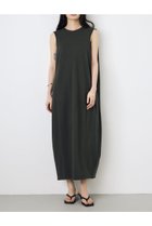 【アズール バイ マウジー/AZUL by moussy】のオーバルカットワンピース 大人の最旬トレンドファッション＆コーディネート founy(ファウニー) ファッション Fashion レディースファッション Fashion for Women ワンピース Dresses おすすめ Recommended / Our Picks アクセサリー Fashion Accessories サンダル Sandals, Summer Shoes シューズ Shoes, Footwear シンプル Simple, Minimal ジップ Zip, Zipper ノースリーブ Sleeveless, No-Sleeve フラット Flat, Flat Shoes リラックス Relax, Relaxed Fit ヴィンテージ Vintage Style thumbnail L/BLK1|ID: prp329100004980168 ipo3291000000037317139
