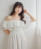 【ヘザー/Heather】の2WAYショルダーフリルワンピース オフホワイト|ID: prp329100004980169 ipo3291000000037317144