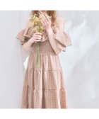 【ヘザー/Heather】の2WAYショルダーフリルワンピース オレンジチェック|ID: prp329100004980169 ipo3291000000037317146