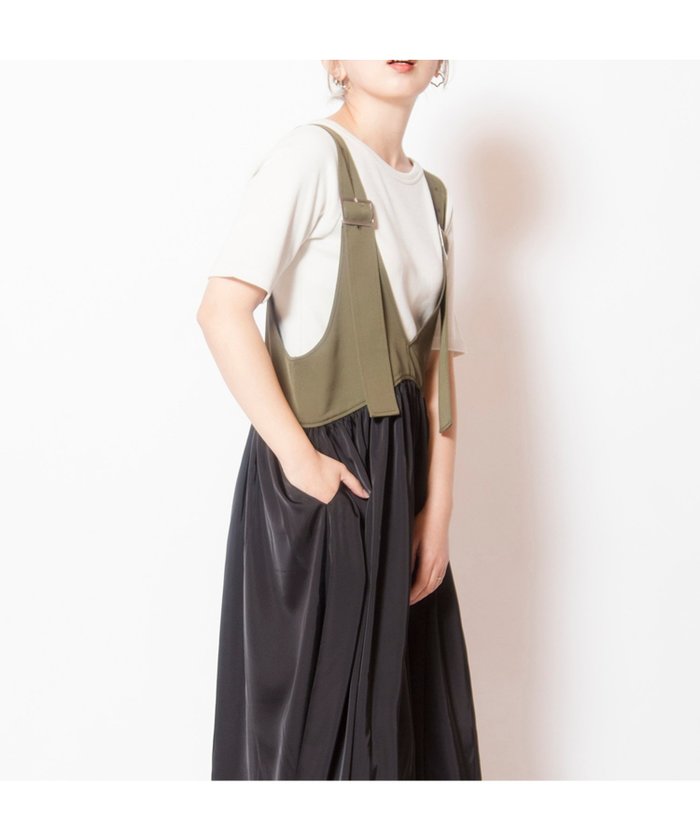 【オズモーシス/OSMOSIS】のギャザーサロペットワンピース インテリア・キッズ・メンズ・レディースファッション・服の通販 founy(ファウニー) https://founy.com/ ファッション Fashion レディースファッション Fashion for Women ワンピース Dresses サロペット&オールインワン Dungarees & Jumpsuit Styles バランス Balance, Style Balance ポケット Pocket, Pocket Detail 再入荷 Restock / Back in Stock 夏 Summer S/S・春夏 SS, Spring/Summer, Warm Season |ID: prp329100004980173 ipo3291000000037354358