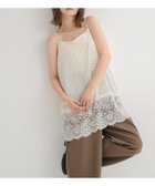 【レトロガール/RETRO GIRL】の裾レースチュニックキャミOP ホワイト/柄|ID: prp329100004980175 ipo3291000000037317167