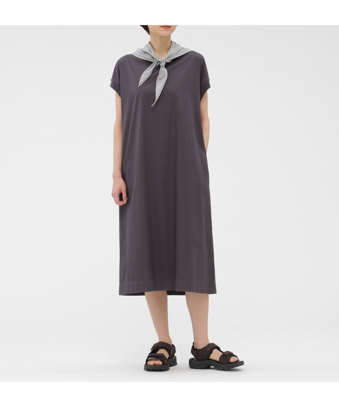 【マーガレットハウエル/MARGARET HOWELL】のGARMENT DYED COTTON POPLIN DRESS インテリア・キッズ・メンズ・レディースファッション・服の通販 founy(ファウニー) https://founy.com/ ファッション Fashion レディースファッション Fashion for Women ワンピース Dresses フォーマル・パーティードレス・結婚式用ドレス Elegant & Casual Dresses スリーブ Sleeve, Long Sleeve / Short Sleeve ドレス Dress, One-Piece |ID: prp329100004980178 ipo3291000000037317174