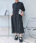 【アズノウアズ プラス/AS KNOW AS plus】の◯『ゆったりサイズ』『体型カバー』袖ドロストシャツワンピース 大人の最旬トレンドファッション＆コーディネート founy(ファウニー) ファッション Fashion レディースファッション Fashion for Women ワンピース Dresses シャツワンピース / 1枚で着映えコーデ Shirt Dresses シンプル Simple, Minimal 羽織 Haori, Light Jacket 再入荷 Restock / Back in Stock thumbnail BKドット|ID: prp329100004980179 ipo3291000000037317179