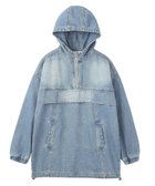 【エックスガール/X-girl】のDENIM ANORAK DRESS 大人の最旬トレンドファッション＆コーディネート founy(ファウニー) ファッション Fashion レディースファッション Fashion for Women ワンピース Dresses フォーマル・パーティードレス・結婚式用ドレス Elegant & Casual Dresses デニム Denim, Jeans Material ドローコード Drawcord, Drawstring Cord 長袖 Long Sleeve, Full Sleeve パーカー Hoodie, Parka フロント Front, Front Design ベーシック Basic, Essential ロング Long, Long-Length A/W・秋冬 Autumn/Winter おすすめ Recommended / Our Picks thumbnail LtINDIGO|ID: prp329100004980185 ipo3291000000037317201