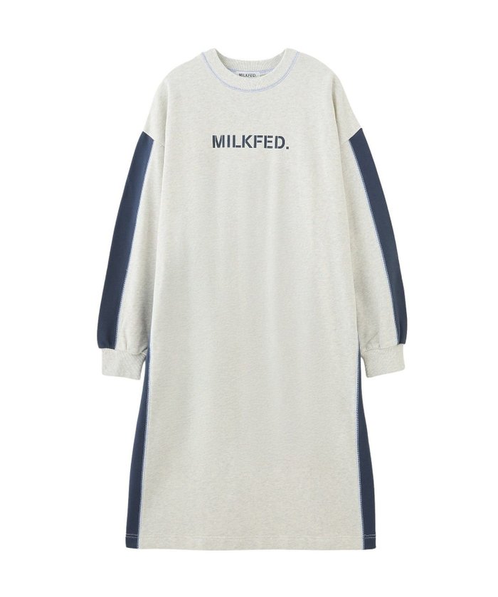 【ミルクフェド/MILKFED.】のSIDE LINE SWEAT DRESS インテリア・キッズ・メンズ・レディースファッション・服の通販 founy(ファウニー) https://founy.com/ ファッション Fashion レディースファッション Fashion for Women トップス・カットソー Cut & Sew Tops レディースパーカー・カジュアルフーディー Casual Hoodies & Sweatshirts スウェット・クルーネックトップス Sweatshirts & Crewnecks / Relaxed Fit Sweat Tops ワンピース Dresses フォーマル・パーティードレス・結婚式用ドレス Elegant & Casual Dresses スポーティ Sporty, Casual Athletic 楽ちん Easy Fit, Comfortable お家時間・ステイホーム Stay Home / At Home |ID: prp329100004980186 ipo3291000000037317202