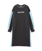 【ミルクフェド/MILKFED.】のSIDE LINE SWEAT DRESS 大人の最旬トレンドファッション＆コーディネート founy(ファウニー) ファッション Fashion レディースファッション Fashion for Women トップス・カットソー Cut & Sew Tops レディースパーカー・カジュアルフーディー Casual Hoodies & Sweatshirts スウェット・クルーネックトップス Sweatshirts & Crewnecks / Relaxed Fit Sweat Tops ワンピース Dresses フォーマル・パーティードレス・結婚式用ドレス Elegant & Casual Dresses スポーティ Sporty, Casual Athletic 楽ちん Easy Fit, Comfortable お家時間・ステイホーム Stay Home / At Home thumbnail CHARCOAL|ID: prp329100004980186 ipo3291000000037317204