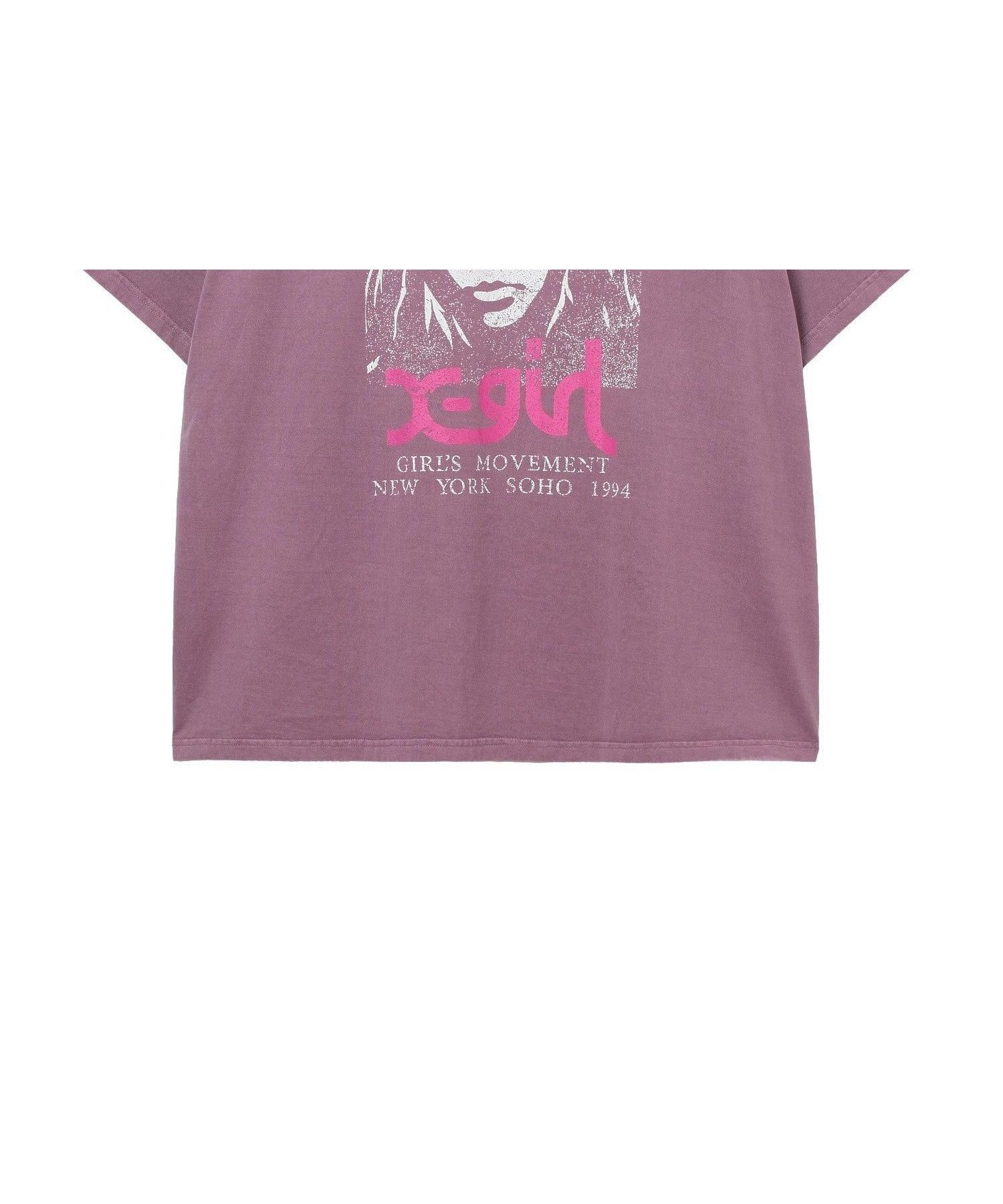 【エックスガール/X-girl】のFADED FACE S/S BIG TEE DRESS インテリア・キッズ・メンズ・レディースファッション・服の通販 founy(ファウニー) 　ファッション　Fashion　レディースファッション　Fashion for Women　ワンピース　Dresses　フォーマル・パーティードレス・結婚式用ドレス　Elegant & Casual Dresses　インナー　Innerwear　春　Spring　ガーリー　Girly, Feminine Style　グラフィック　Graphic, Graphic Design　ショート　Short, Short Length　ビッグ　Big, Oversized　フロント　Front, Front Design　プリント　Print, Printed Pattern　ベーシック　Basic, Essential　半袖　Short Sleeve, Half Sleeve　ロング　Long, Long-Length　ワンポイント　One Point, Statement Accent　S/S・春夏　SS, Spring/Summer, Warm Season　おすすめ　Recommended / Our Picks　夏　Summer　PURPLE|ID: prp329100004980188 ipo3291000000037317212