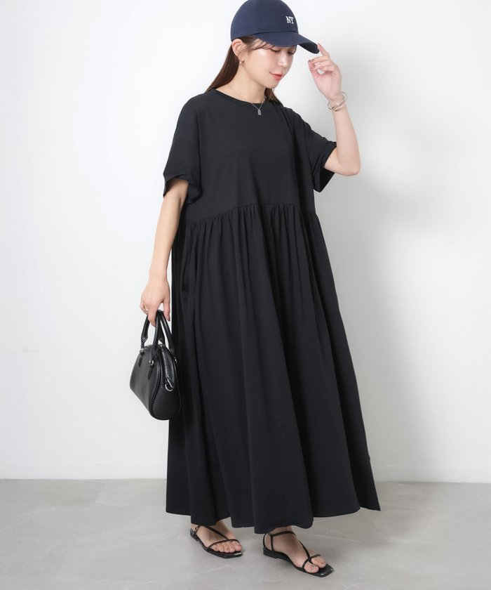 【リベリー/Riberry】のウエストギャザー切替Tシャツワンピース インテリア・キッズ・メンズ・レディースファッション・服の通販 founy(ファウニー) https://founy.com/ ファッション Fashion レディースファッション Fashion for Women ワンピース Dresses シャツワンピース / 1枚で着映えコーデ Shirt Dresses キャップ Cap, Baseball Cap ギャザー Gathered, Ruffled 切替 Switching, Contrast Panel サンダル Sandals, Summer Shoes シューズ Shoes, Footwear シンプル Simple, Minimal スニーカー Sneakers, Trainers デニム Denim, Jeans Material ドレープ Drape, Draping Fabric フィット Fit, Slim Fit フラット Flat, Flat Shoes ポーチ Pouch, Small Case リラックス Relax, Relaxed Fit レギンス Leggings, Stretch Pants ロング Long, Long-Length 楽ちん Easy Fit, Comfortable おすすめ Recommended / Our Picks お家時間・ステイホーム Stay Home / At Home |ID: prp329100004980192 ipo3291000000037317223