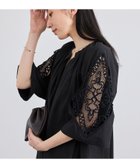 【サロン アダム エ ロペ/SALON adam et rope'】のマクラメレースワンピース ブラック(01)|ID: prp329100004980197 ipo3291000000037317241