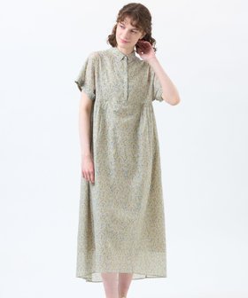 【マッキントッシュ フィロソフィー/MACKINTOSH PHILOSOPHY】のSnowblue Garden サイドギャザーワンピース 大人の最旬トレンドファッション＆コーディネート founy(ファウニー) ファッション Fashion レディースファッション Fashion for Women ワンピース Dresses ヴィンテージ Vintage Style 春 Spring ギャザー Gathered, Ruffled 今季 This Season, Current Season フラワー Flower, Floral フレア Flare, Flared フロント Front, Front Design プリント Print, Printed Pattern レギュラー Regular, Standard Fit おすすめ Recommended / Our Picks 夏 Summer エレガント 上品 Elegant |ID:prp329100004980199