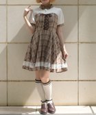 【アクシーズファム/axes femme】のビスチェ風ドッキングワンピース 大人の最旬トレンドファッション＆コーディネート founy(ファウニー) ファッション Fashion レディースファッション Fashion for Women ワンピース Dresses おすすめ Recommended / Our Picks カーディガン Cardigan, Knitwear ガーリー Girly, Feminine Style ドッキング Docking, Mixed Material ビスチェ Bustier, Corset Top フロント Front, Front Design 切替 Switching, Contrast Panel 羽織 Haori, Light Jacket thumbnail 茶|ID: prp329100004980207 ipo3291000000037317274