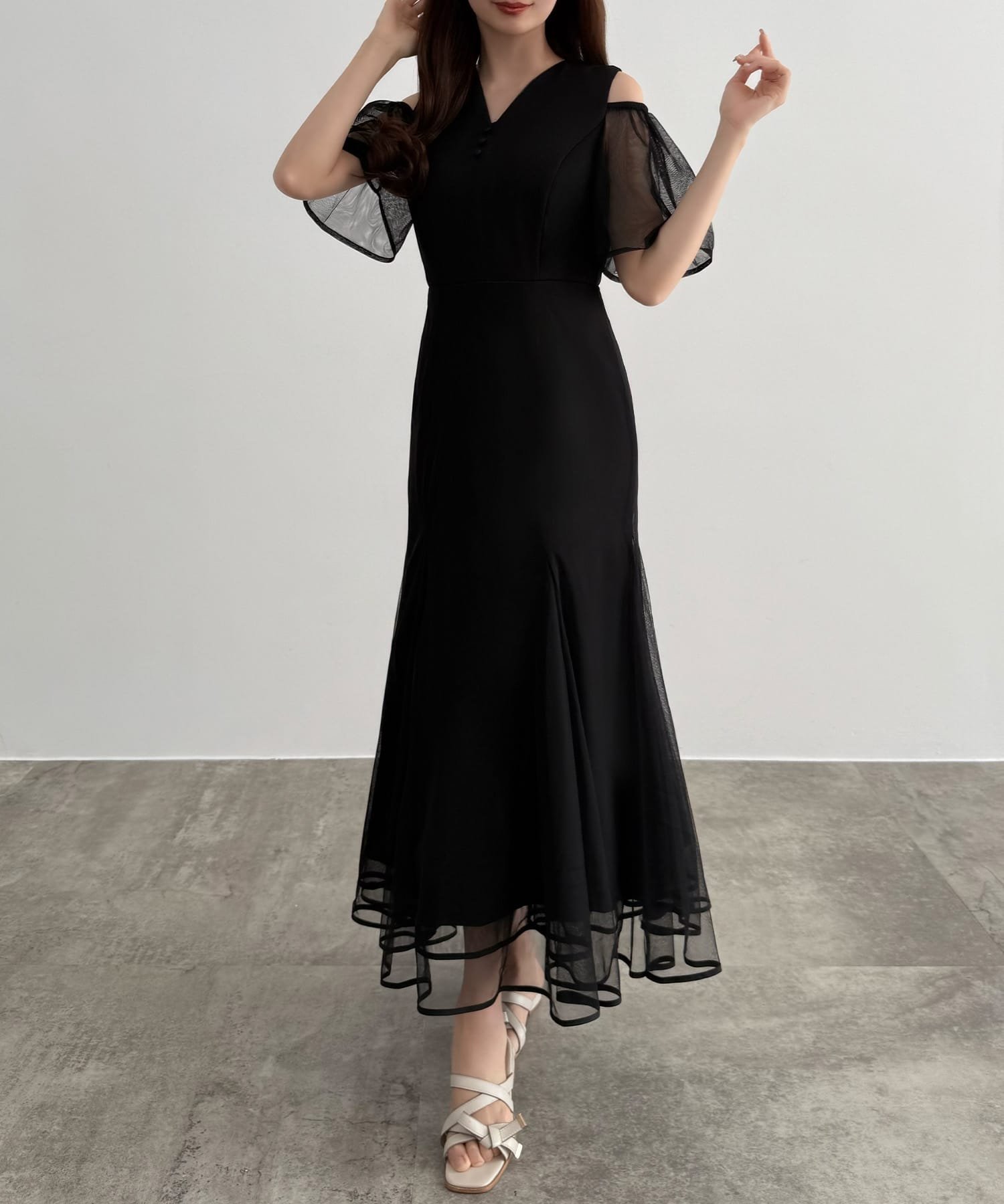 【ジュノア/JUNOAH】のCENEA 2wayチュールマーメイドワンピース 大人の最旬トレンドファッション＆コーディネート founy(ファウニー) 　ファッション　Fashion　レディースファッション　Fashion for Women　ワンピース　Dresses　ウォッシュ　Washed Finish　タンブラー　Tumbler, Travel Mug　ダメージ　Distressed, Destroyed　チュール　Tulip, Tulip Motif　ネップ　Nepp, Slub Yarn　プリント　Print, Printed Pattern　おすすめ　Recommended / Our Picks　 other-1|ID: prp329100004980223 ipo3291000000037317320