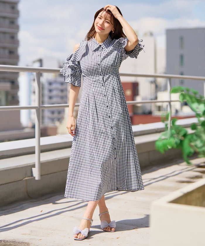 【ミッシュマッシュ/MISCH MASCH】の肩レースアップギンガムワンピース MM627415 インテリア・キッズ・メンズ・レディースファッション・服の通販 founy(ファウニー) https://founy.com/ ファッション Fashion レディースファッション Fashion for Women ワンピース Dresses シンプル Simple, Minimal |ID: prp329100004980235 ipo3291000000037317366