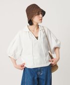 【ビューティ&ユース ユナイテッドアローズ/BEAUTY&YOUTH / UNITED ARROWS】のコットン麻 スキッパー チュニック ウォッシャブル WHITE|ID: prp329100004980238 ipo3291000000037317375