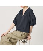 【ビューティ&ユース ユナイテッドアローズ/BEAUTY&YOUTH / UNITED ARROWS】のコットン麻 スキッパー チュニック ウォッシャブル NAVY|ID: prp329100004980238 ipo3291000000037317376