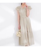 【プロポーション ボディドレッシング/PROPORTION BODY DRESSING】のラッフルスリーブワンピース 26SS 大人の最旬トレンドファッション＆コーディネート founy(ファウニー) ファッション Fashion レディースファッション Fashion for Women ワンピース Dresses 2026年 2026 2026春夏・S/S Spring/Summer 2026 SS26 シアー Sheer, See-Through トレンド Trend, Trending Now ラッフル Ruffle, Frill thumbnail グレージュ|ID: prp329100004980239 ipo3291000000037317379