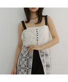 【ヘラム/hellam】のクロシェレース配色チュニックキャミ 大人の最旬トレンドファッション＆コーディネート founy(ファウニー) ファッション Fashion レディースファッション Fashion for Women トップス・カットソー Cut & Sew Tops キャミソール&ノースリーブ Camisoles & Sleeveless Tops キャミワンピース Cami Dress, Slip Dress 夏 Summer 春 Spring S/S・春夏 SS, Spring/Summer, Warm Season thumbnail ホワイト|ID: prp329100004980248 ipo3291000000037317411