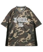 【エックスガール/X-girl】のFOOTBALL MESH TEE DRESS CAMO|ID: prp329100004980254 ipo3291000000037317432