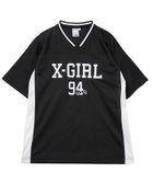 【エックスガール/X-girl】のFOOTBALL MESH TEE DRESS BLACK|ID: prp329100004980254 ipo3291000000037317433