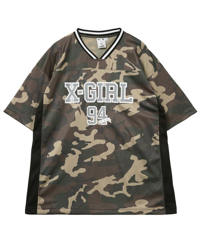 【エックスガール/X-girl】のFOOTBALL MESH TEE DRESS インテリア・キッズ・メンズ・レディースファッション・服の通販 founy(ファウニー) https://founy.com/ ファッション Fashion レディースファッション Fashion for Women ワンピース Dresses フォーマル・パーティードレス・結婚式用ドレス Elegant & Casual Dresses ガーリー Girly, Feminine Style グラフィック Graphic, Graphic Design プリント Print, Printed Pattern ベーシック Basic, Essential 半袖 Short Sleeve, Half Sleeve メッシュ Mesh, Net Fabric おすすめ Recommended / Our Picks 夏 Summer |ID: prp329100004980254 ipo3291000000037390612