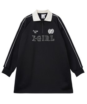 【エックスガール/X-girl】のHALF ZIP JERSEY DRESS 大人の最旬トレンドファッション＆コーディネート founy(ファウニー) ファッション Fashion レディースファッション Fashion for Women ワンピース Dresses フォーマル・パーティードレス・結婚式用ドレス Elegant & Casual Dresses グラフィック Graphic, Graphic Design 長袖 Long Sleeve, Full Sleeve ベーシック Basic, Essential A/W・秋冬 Autumn/Winter |ID:prp329100004980255