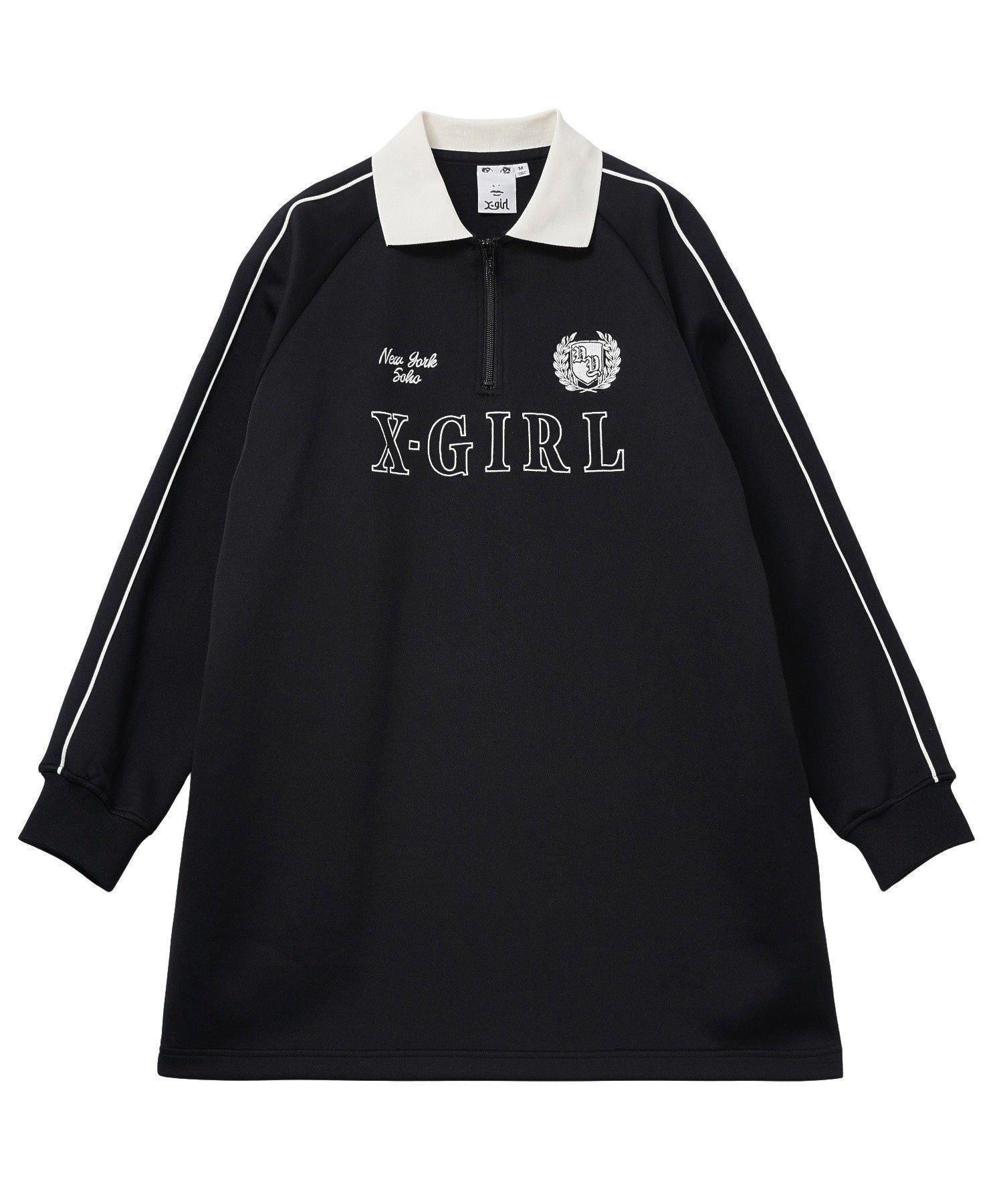 【エックスガール/X-girl】のHALF ZIP JERSEY DRESS 大人の最旬トレンドファッション＆コーディネート founy(ファウニー) 　ファッション　Fashion　レディースファッション　Fashion for Women　ワンピース　Dresses　フォーマル・パーティードレス・結婚式用ドレス　Elegant & Casual Dresses　グラフィック　Graphic, Graphic Design　長袖　Long Sleeve, Full Sleeve　ベーシック　Basic, Essential　A/W・秋冬　Autumn/Winter　 other-1|ID: prp329100004980255 ipo3291000000037317434