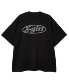 【エックスガール/X-girl】のRHINESTONE OVAL LOGO S/S BIG TEE DRESS BLACK|ID: prp329100004980258 ipo3291000000037390632