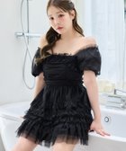 【ナイスクラップ/NICE CLAUP】の【ウォッシャブル】【Tulle Collection】ティアードミニワンピース 大人の最旬トレンドファッション＆コーディネート founy(ファウニー) ファッション Fashion レディースファッション Fashion for Women ワンピース Dresses おすすめ Recommended / Our Picks アクセサリー Fashion Accessories ウォッシャブル Machine Washable サンダル Sandals, Summer Shoes スニーカー Sneakers, Trainers ダウン Down, Puffer チュール Tulip, Tulip Motif フィット Fit, Slim Fit フェミニン Feminine, Girly ミュール Mule, Backless Shoes 夏 Summer 春 Spring S/S・春夏 SS, Spring/Summer, Warm Season thumbnail ブラック|ID: prp329100004980264 ipo3291000000037317467