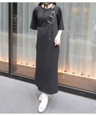 【アクシーズファム/axes femme】のチャイナ金具ロングワンピース 大人の最旬トレンドファッション＆コーディネート founy(ファウニー) ファッション Fashion レディースファッション Fashion for Women ワンピース Dresses おすすめ Recommended / Our Picks インナー Innerwear カットソー Cut and Sewn Top シンプル Simple, Minimal チェーン Chain, Chain Strap リラックス Relax, Relaxed Fit ロング Long, Long-Length thumbnail 黒|ID: prp329100004980265 ipo3291000000037317471