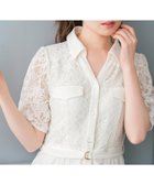 【ミッシュマッシュ/MISCH MASCH】の開襟レースシャツワンピース MM627403 大人の最旬トレンドファッション＆コーディネート founy(ファウニー) ファッション Fashion レディースファッション Fashion for Women ワンピース Dresses シャツワンピース / 1枚で着映えコーデ Shirt Dresses おすすめ Recommended / Our Picks バランス Balance, Style Balance レース Lace, Lace Fabric エレガント 上品 Elegant thumbnail ホワイト|ID: prp329100004980267 ipo3291000000037317477
