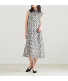 【デミルクス ビームス/Demi-Luxe BEAMS】のフラワー フリルネック ノースリーブ ワンピース BLACK|ID: prp329100004980281 ipo3291000000037390706