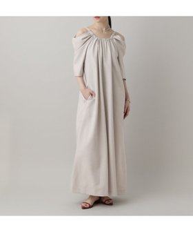 【アパートバイローリーズ/apart by lowrys】のオフショルリボンワンピース 大人の最旬トレンドファッション＆コーディネート founy(ファウニー) ファッション Fashion レディースファッション Fashion for Women ワンピース Dresses インナー Innerwear スニーカー Sneakers, Trainers ダウン Down, Puffer デコルテ Décolleté, Neckline ポケット Pocket, Pocket Detail 夏 Summer |ID:prp329100004980285