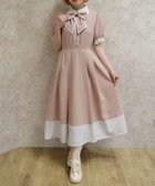 【アクシーズファム/axes femme】のストライプ切替シャツワンピース 大人の最旬トレンドファッション＆コーディネート founy(ファウニー) ファッション Fashion レディースファッション Fashion for Women ワンピース Dresses シャツワンピース / 1枚で着映えコーデ Shirt Dresses カーディガン Cardigan, Knitwear シャーリング Shirring, Ruched ストライプ Stripe, Striped Pattern セーター Sweater, Knitwear パイピング Piping, Trim Design ビッグ Big, Oversized ベスト Vest, Waistcoat リボン Ribbon, Bow 切替 Switching, Contrast Panel 無地 Plain, Solid Color thumbnail ピンク|ID: prp329100004980306 ipo3291000000037317612