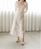 【ランダ/RANDA】のパイピングデザインコルセットワンピース 大人の最旬トレンドファッション＆コーディネート founy(ファウニー) ファッション Fashion レディースファッション Fashion for Women ワンピース Dresses サンダル Sandals, Summer Shoes シアー Sheer, See-Through ジャカード／ジャガード Jacquard, Woven Pattern スクエア Square, Square Shape パイピング Piping, Trim Design フェミニン Feminine, Girly フラワー Flower, Floral ミュール Mule, Backless Shoes モチーフ Motif, Design Theme thumbnail CREAM|ID: prp329100004980313 ipo3291000000037317631