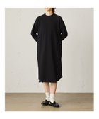 【マーコート/MARcourt】のMidiUmi ワッフルラグランスリーブワンピース ブラック|ID:prp329100004980317