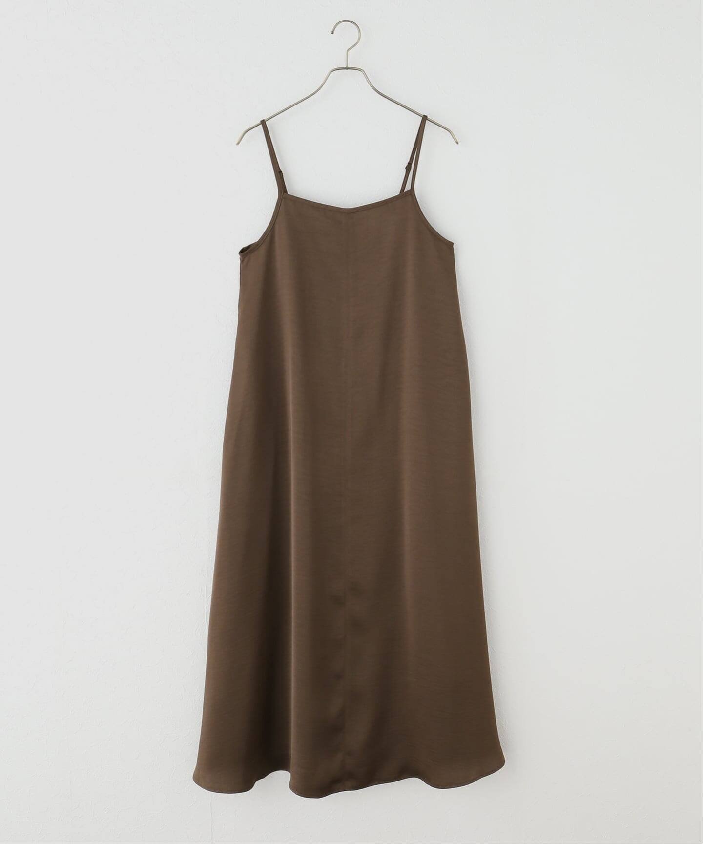 【ジャーナルスタンダード/JOURNAL STANDARD】のドレープサテンキャミ ワンピース インテリア・キッズ・メンズ・レディースファッション・服の通販 founy(ファウニー) 　ファッション　Fashion　レディースファッション　Fashion for Women　ワンピース　Dresses　キャミソールワンピース　Camisole Dresses　インナー　Innerwear　スマート　Smart, Elegant　ドレープ　Drape, Draping Fabric　ラップ　Wrap, Wrap Design　ロング　Long, Long-Length　ブラウン|ID: prp329100004980322 ipo3291000000037317663