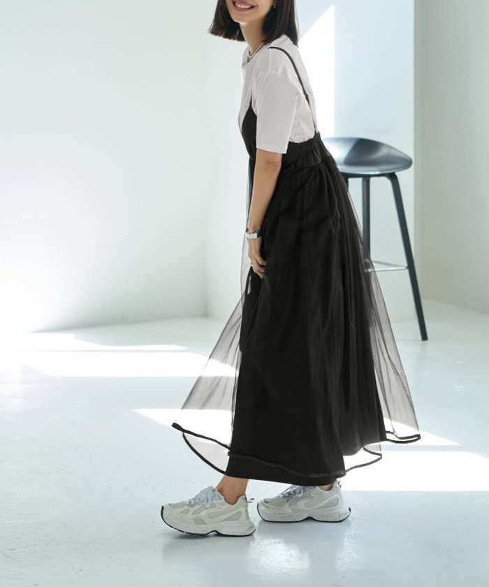 【スタイルデリ/STYLE DELI】の【LUXE】チュールギャザーキャミ型ワンピース インテリア・キッズ・メンズ・レディースファッション・服の通販 founy(ファウニー) https://founy.com/ ファッション Fashion レディースファッション Fashion for Women ワンピース Dresses インナー Innerwear 春 Spring キャップ Cap, Baseball Cap キャミ Camisole, Cami Top ギャザー Gathered, Ruffled 切替 Switching, Contrast Panel シンプル Simple, Minimal スニーカー Sneakers, Trainers スリット Slit, Slit Detail チュール Tulip, Tulip Motif 定番 Standard, Basic Item バランス Balance, Style Balance フォルム Silhouette, Form フレア Flare, Flared ベスト Vest, Waistcoat ボトム Bottoms, Lower Wear ポケット Pocket, Pocket Detail ラップ Wrap, Wrap Design ループ Loop, Loop Knit A/W・秋冬 Autumn/Winter S/S・春夏 SS, Spring/Summer, Warm Season プチプライス・低価格 Affordable / Budget Price 夏 Summer |ID: prp329100004980340 ipo3291000000037317722