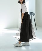 【スタイルデリ/STYLE DELI】の【LUXE】チュールギャザーキャミ型ワンピース ブラック|ID: prp329100004980340 ipo3291000000037317723