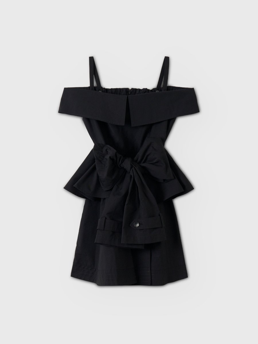 【エイミーイストワール/eimy istoire】のLOUISE MINI DRESS インテリア・キッズ・メンズ・レディースファッション・服の通販 founy(ファウニー) 　ファッション　Fashion　レディースファッション　Fashion for Women　ワンピース　Dresses　フォーマル・パーティードレス・結婚式用ドレス　Elegant & Casual Dresses　シューズ　Shoes, Footwear　シンプル　Simple, Minimal　ダブル　Double, Double-Breasted　フロント　Front, Front Design　ペプラム　Peplum, Flared Hem　再入荷　Restock / Back in Stock　おすすめ　Recommended / Our Picks　BLACK|ID: prp329100004980351 ipo3291000000037317761